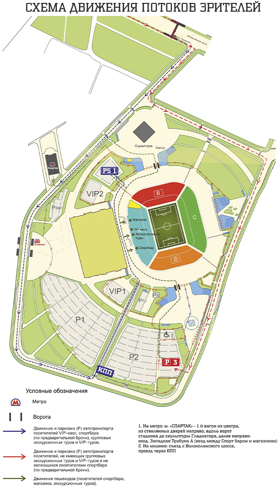 Спартак арена стадион схема